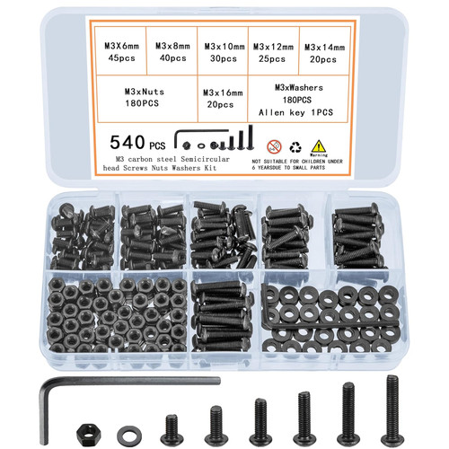 540 pcs screw assortment - 540,